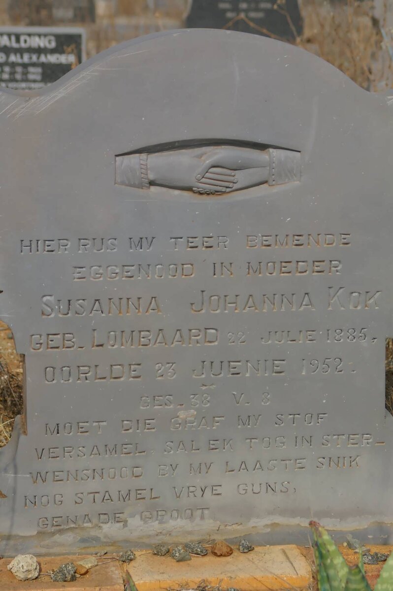 KOK Susanna Johanna nee LOMBARD 1885-1952