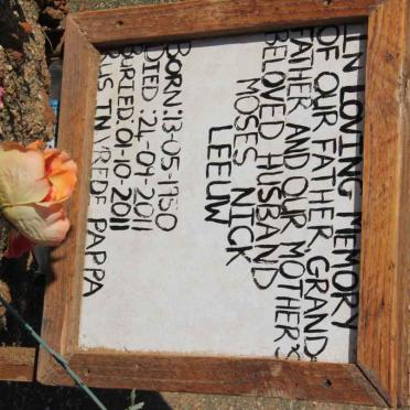 LEEUW Moses Nick 1950-2011