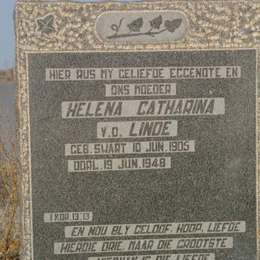 LINDE Helena Catharina, v.d. nee SWART 1905-1948