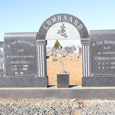 LOMBAARD Christiaan J. 1940-1971 &amp; Amanda Deneys 1966-1998