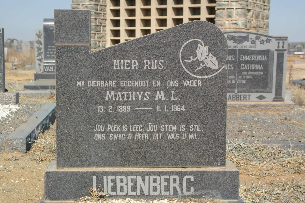 LIEBENBERG Mathys M.L. 1889-1964