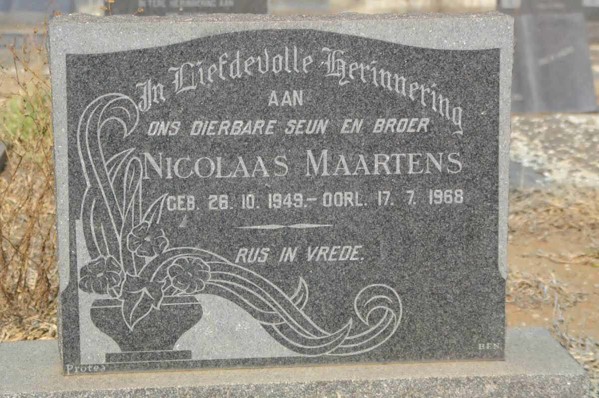 MAARTENS Nicolaas 1949-1968