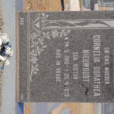 NIEUWOUDT Cornelia Dorathea nee VICTOR 1915-1973
