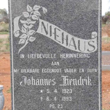 NIEHAUS Johannes Hendrik 1923-1993