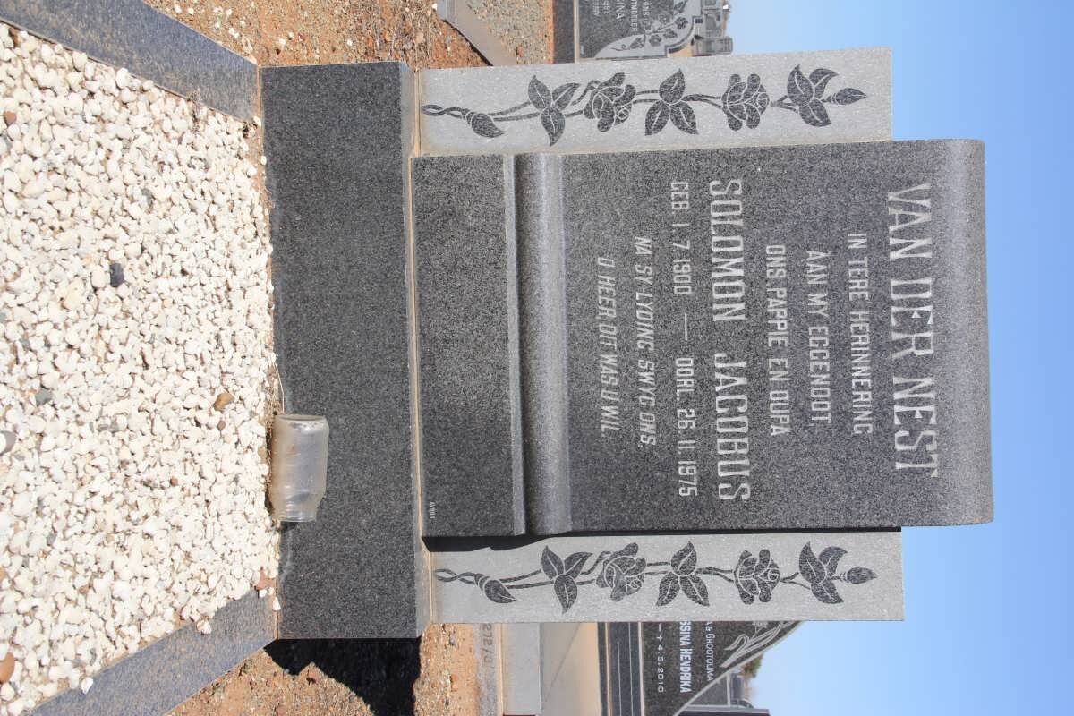 NEST Solomon Jacobus, van der 1900-1975