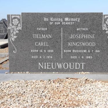 NIEUWOUDT Tielman Carel 1895-1974 &amp; Josephine Kingswood RUSSOUW 1901-1983