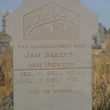NIEKERK Jan Albert, van 1888-1947