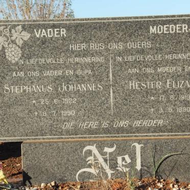 NEL Stephanus Johannes 1922-1990 &amp; Hester Elizabeth 1919-1990
