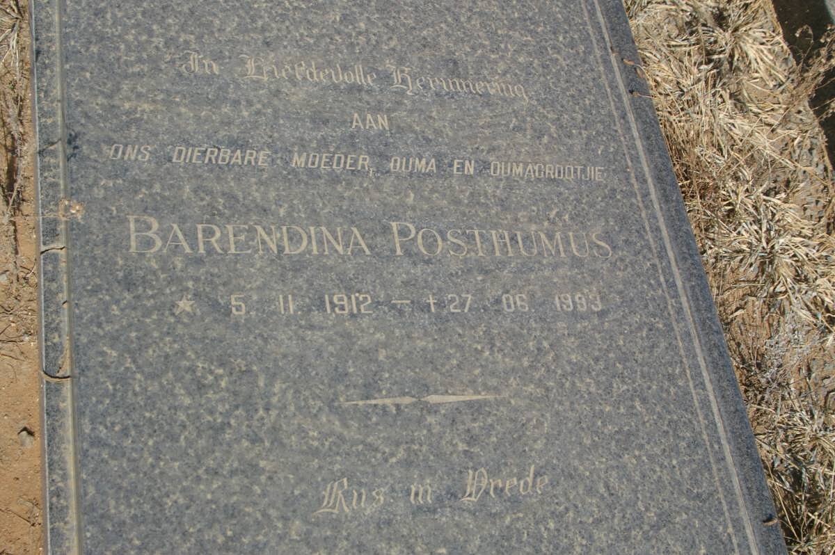 POSTHUMUS Barendina 1912-1993