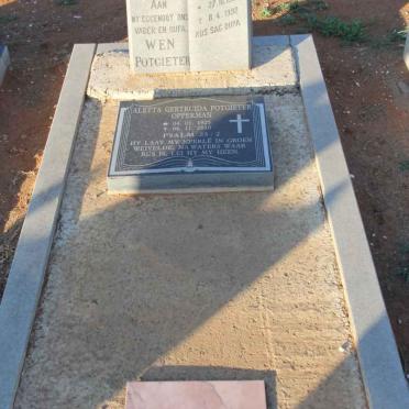 POTGIETER W.E.N. 1917-1998 &amp; Aletta Gertruida OPPERMAN 1925-2010