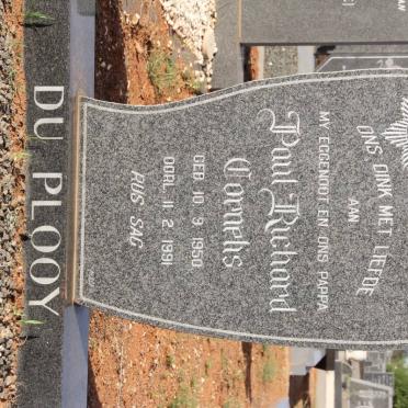 PLOOY Paul Richard Cornelis, du 1950-1991