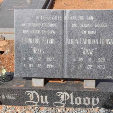 PLOOY Cornelius Petrus, du 1927-1994 &amp; Jacoba Carolina Louisa 1929-2010