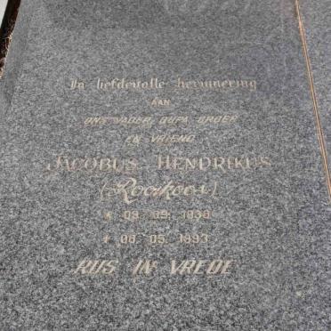 RENSBURG Jacobus Hendrikus, Janse van 1938-1993