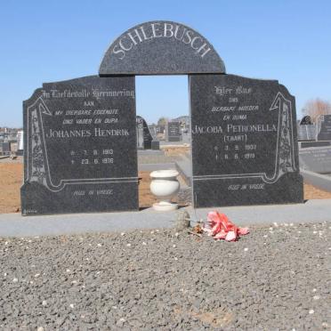 SCHLEBUSCH Johannes Hendrik 1913-1976 &amp; Jacoba Petronella T.HART 1907-1975