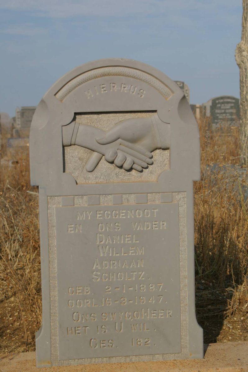 SCHOLTZ Daniel Willem Adriaan 1887-1947