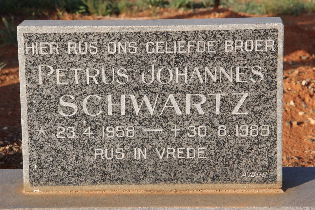 SCHWARTZ Petrus Johannes 1958-1989