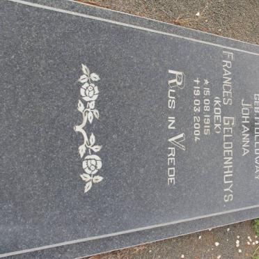 SMIT Johanna Frances Geldenhuys HOLLOWAY 1915-2004