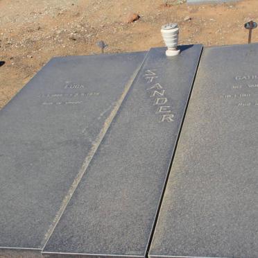 STANDER Luck 1909-1976 &amp; Catharina van NIEKERK 1911-1989