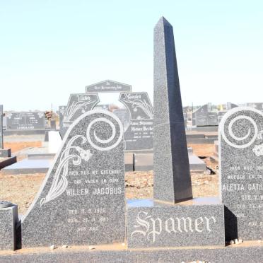 SPAMER Willem Jacobus 1925-1987 &amp; Aletta Catharina van WYK 1930-