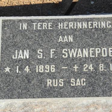 SWANEPOEL Jan S.F. 1896-1979 &amp; Catherina M. 1894-1977 