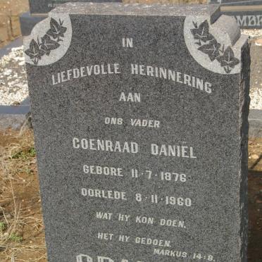 SPAMER Coenraad Daniël 1876-1960