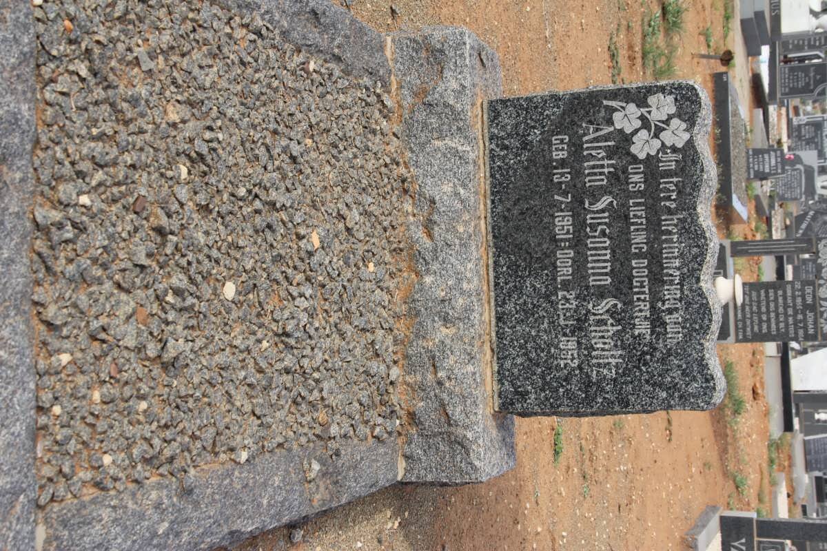 SCHOLTZ Aletta Susanna 1951-1952