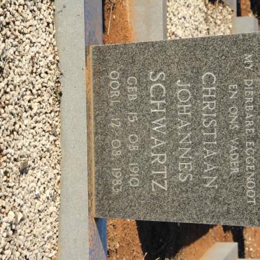 SCHWARTZ Christiaan Johannes 1910-1983