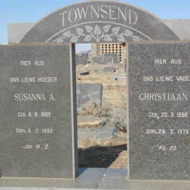 TOWNSEND Christiaan D. 1886-1976 &amp; Susanna A. 1889-1982