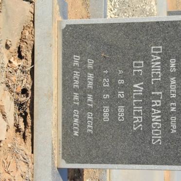 VILLIERS Daniël Francois, de 1893-1980