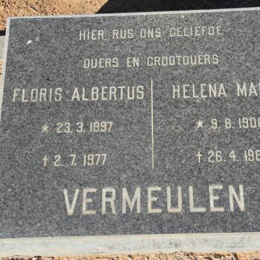 VERMEULEN Floris Albertus 1897-1977 &amp; Helena Maria 1906-1980
