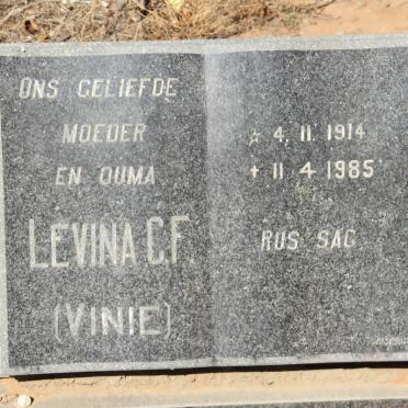 VENTER Hermanus C. 1908-1983 &amp; Levina C.F. 1914-1985
