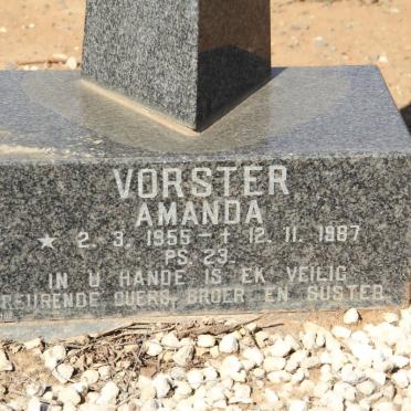 VORSTER Amanda 1955-1987