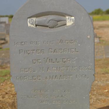 VILLIERS Pieter Gabriel, de 1862-1951