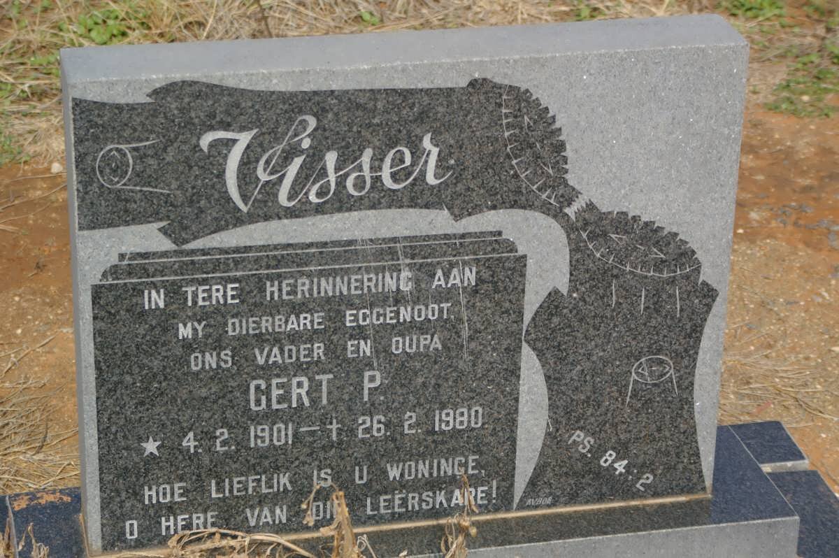 VISSER Gert P. 1901-1980