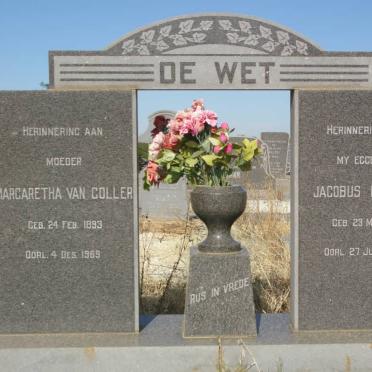 WET Jacobus Ignatius, de 1886-1967 &amp; Margaretha Van COLLER 1893-1969