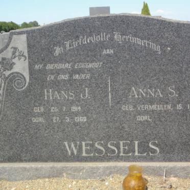 WESSELS Hans J. 1914-1969 &amp; Anna S. VERMEULEN 1915-