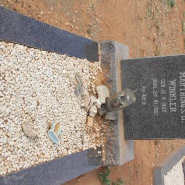 WINKLER Marthinus H. 1952-1961