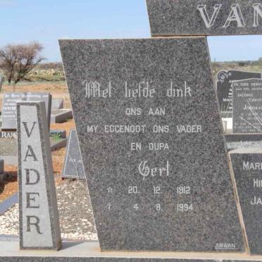 ZYL Gert, van 1912-1994 &amp; Sara 1913-2003