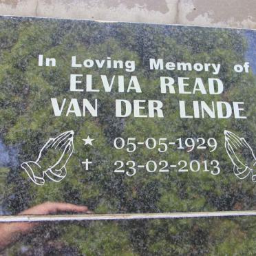 LINDE Elvia Read, van der 1929-2013