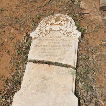 BESTER Johannes Adriaan 1842-1916