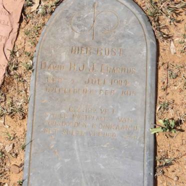 ERASMUS David H.J.J. 1904-1915