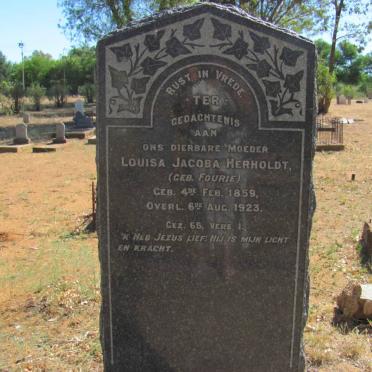 HERHOLDT Louisa Jacoba nee FOURIE 1859-1923