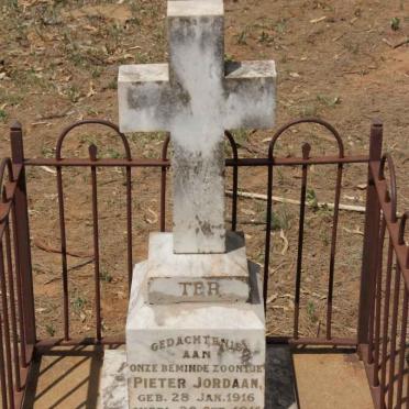 JORDAAN Pieter 1916-1916