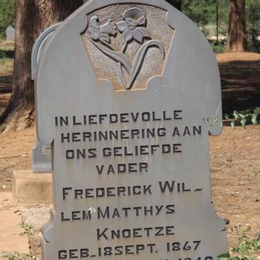 KNOETZE Frederick Willlem Matthys 1867-1948