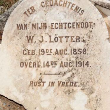 LÖTTER W.J. 1858-1914