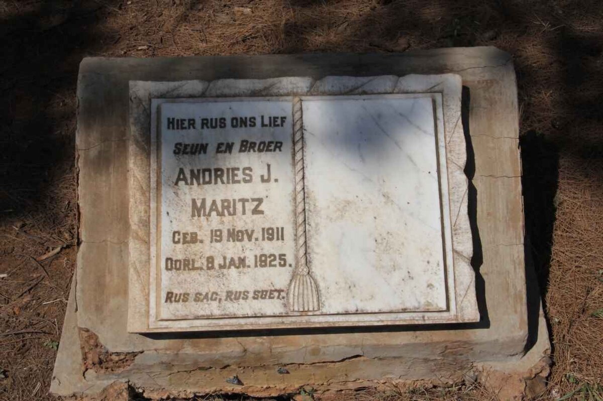 MARITZ Andries J. 1911-1925