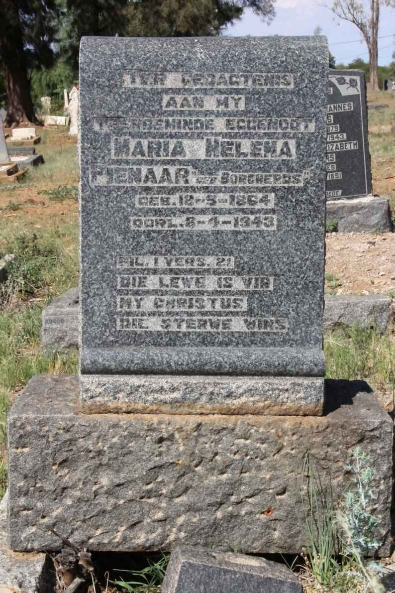 PIENAAR Maria Helena BORCHERDS 1864-1943