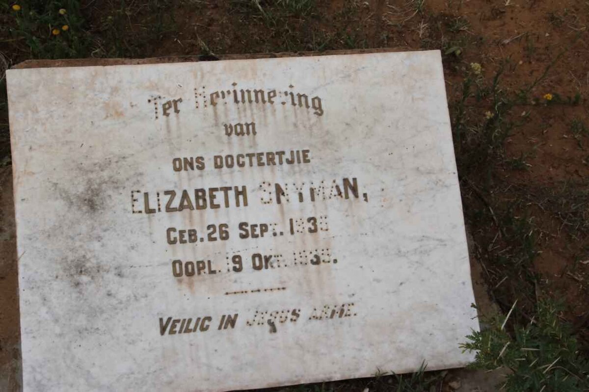 SNYMAN Elizabeth 1935-1939