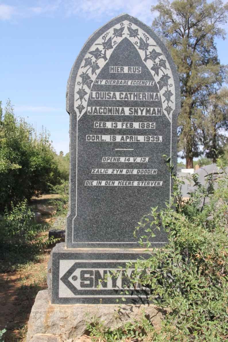 SNYMAN Louisa Catherina Jacomina 1885-1939