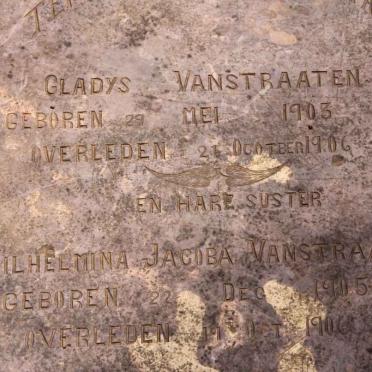 STRAATEN Gladys, van 1903-1906 :: van STRAATEN Wilhelmina Jacoba 1905-1906